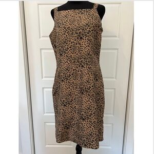 Robbie Bee leopard / cheetah silk dress
